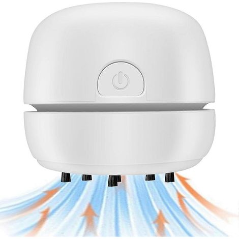 Aspirateur de bureau rechargeable par USB, mini aspirateur portable pour la poussière, les miettes, le clavier, la voiture et la maison (1/5)