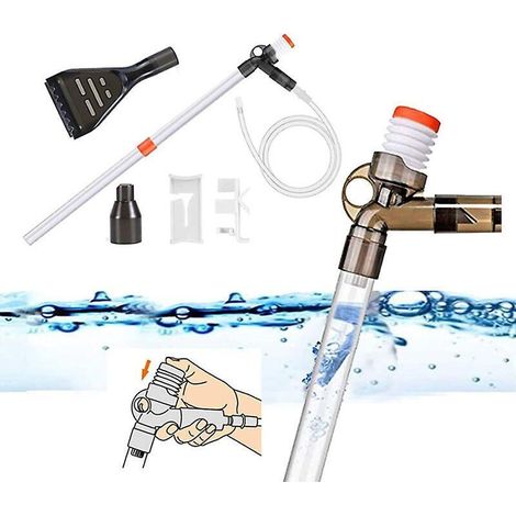 Neues und verbessertes Aquarium-Wasserwechselsystem mit Luftdruckknopf und Wasserdurchflussregler (1/5)