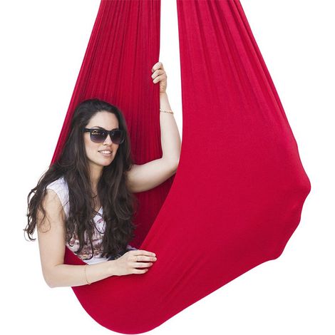 Filiyano-Ensemble balançoire et hamac pour yoga aérien thérapeutique, pour la flexibilité et le soulagement de la douleur, 280 x 150 cm (1/5)
