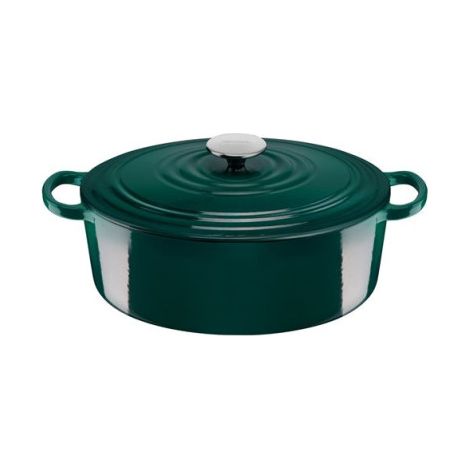 Cocotte fonte ovale Tefal E2760604 Vert forêt