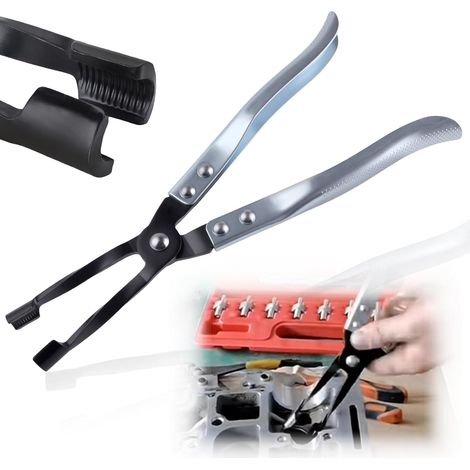 outil de retrait de joint de soupape Outil de retrait et d’installation de joint de soupape longue automobile Pince universelle pour moto, voiture, SUV, véhicule à petit moteur, longueur 27cm (1/5)