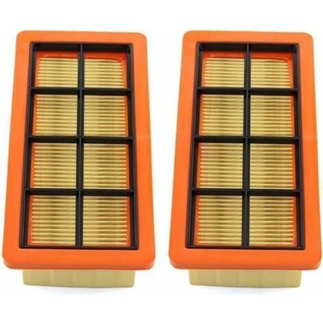 Lot de 2 filtres plats plissés pour aspirateur à cendres Kärcher 6.415-953.0 AD2 AD3 AD4 Premium AD 3.000, AD 3.200 Filtre de Nettoyage de poussière de poussière Filtre d'aspirateur (1/4)