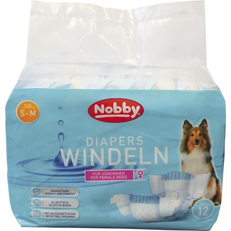 Nobby Windeln für Hündinnen 28 - 40 cm, 12 Stück Hundewindel