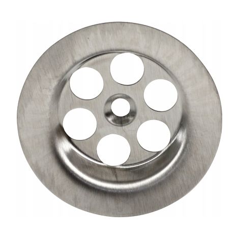 Colador de sifón metálico para fregadero de 69 mm, color plata.