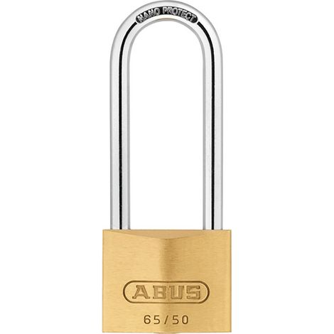 65/50Mm Brass Padlock 80Mm Long Shackle