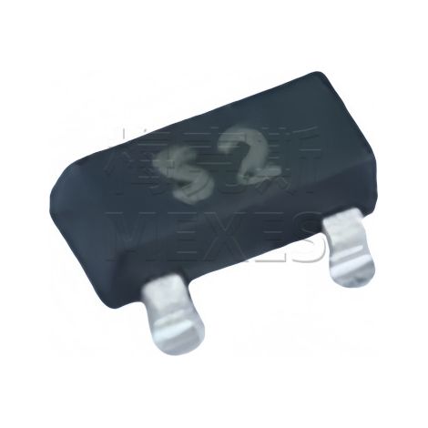Changdian/Changjing CJ2302 S2 SOT-23 Sérigraphie S2 1 Puce MOSFET canal N, composant électronique, 5 unités