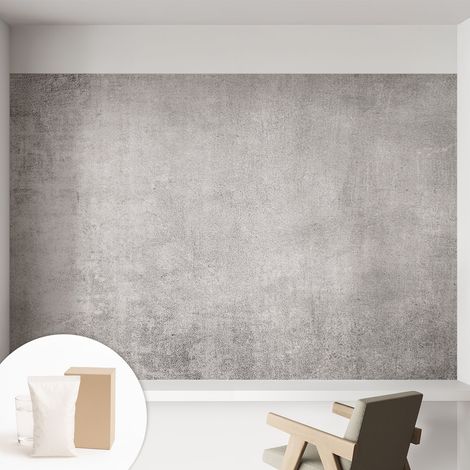Papier peint intissé décoratif avec motifs pour salon et chambre a motif - Colle incluse gratuite Motif en béton 152x104 cm (1/5)