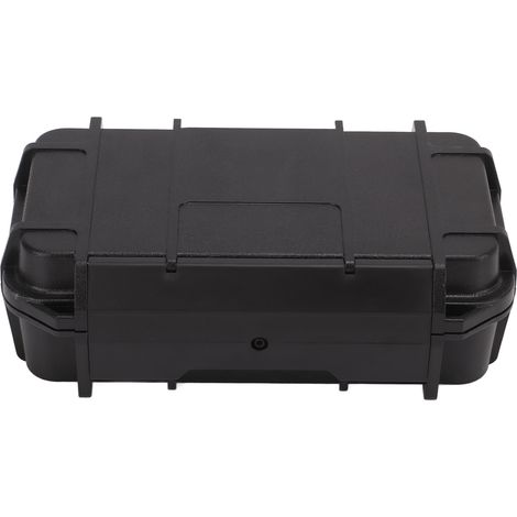 Wasserdichter, robuster Koffer für Sicherheitswerkzeuge, schwarzes ABS, doppelt wasserdichte Tragebox, Aufbewahrung für Outdoor-Camping. (1/5)