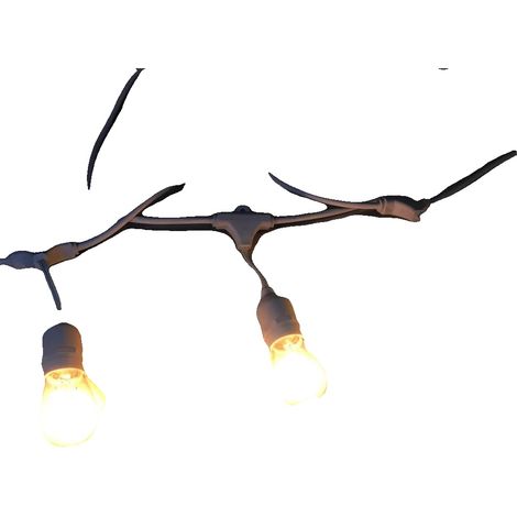 Guirlandes lumineuses LED d'extérieur, dimmables, étanches, Cordon Blanc-a, Prise EU-a, 30M 30Ampoules (1/2)