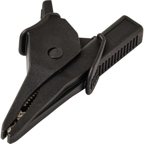 VOLTCRAFT MSK-135 Pince crocodile Inclus CAT IV 600 V, CAT III 1000 V 10 A noir