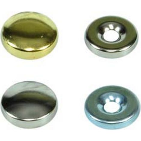 200PZ BORCHIE COPRIVITI BOMBATE - ø mm.20 ottone lucido