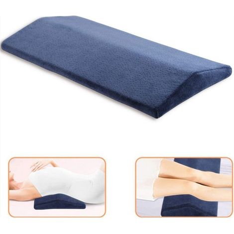 Oreiller lombaire NOFFA en mousse à mémoire de forme, soutien lombaire, coussin de dos, oreiller orthopédique pour le lit, soutien de la taille, du dos, des hanches et des jambes, fermeté ajustable, 6 (1/5)
