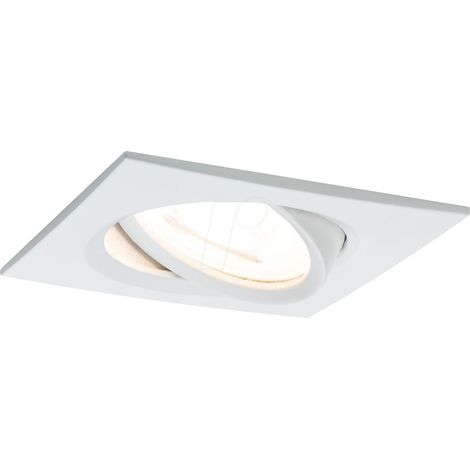 Paulmann Einbauleuchte Nova eckig schwenkbar LED 3-stepdim 1x6,5W GU10 Weiß 93471 (1/5)
