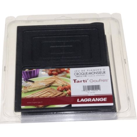 JEU DE PLAQUES CROQUE-MONSIEUR POUR PETIT ELECTROMENAGER LAGRANGE - 020422