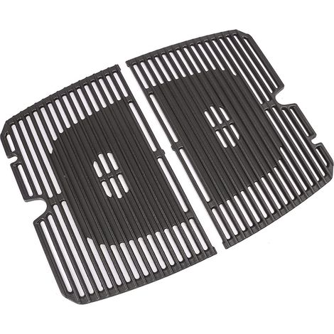 Set mit 2 gusseisernen Grillrosten für Burnhard Wayne Gasgrills - 35 x 23,5 cm - Burnhard Wayne Gasgrillzubehör - Massiver Gusseisenrost (1/5)