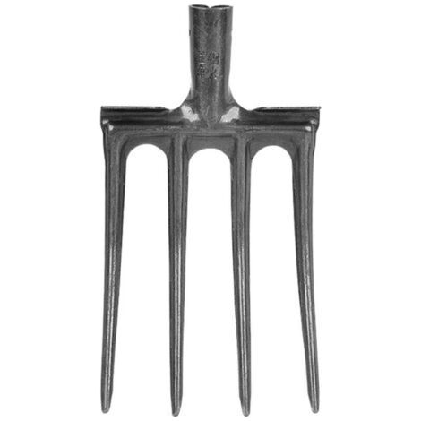 Fourche à bêcher de jardin,Acier à haute teneur en carbone Résistance élevée Prévention de la corrosion Anti-casse,4 dents