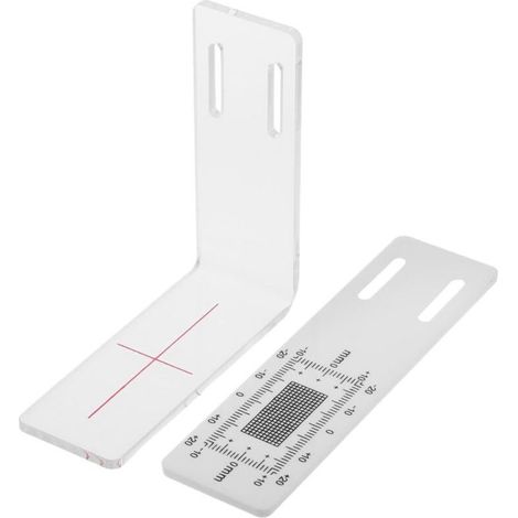 Jeu de jauges d'angle de fissure de précision transparentes, outil de mesure pour l'inspection des murs, idéal pour les projets de construction et de rénovation. (1/4)