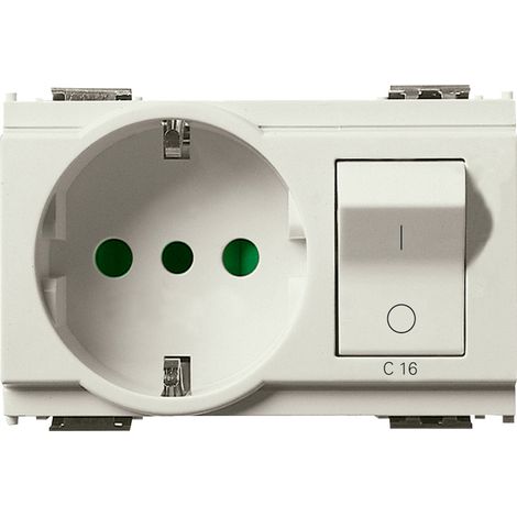VIMAR - 16276.B Presa 2P+T 16A P30 intb+MT C16 bianco