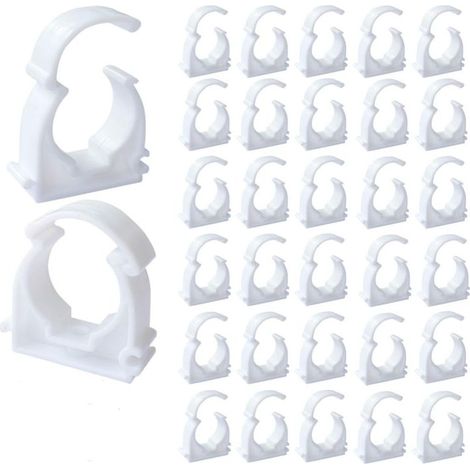 Collier Multicouche 20mm Clip de Tuyau 50Pcs Clips de Tuyau Collier de Serrage pour Les Conduites D'eau la Fixation de Conduites Domestiques Etc (M20) (1/4)