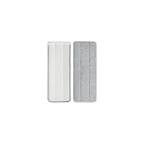 2pcs Tête de serpillière tissu de remplacement tissu de serpillière adhésif plancher en bois domestique carrelage de céramique plancher de serpillière paresseux (1/5)