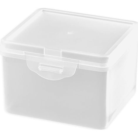 Boîte de rangement rectangulaire transparente avec couvercle, boîte en plastique transparent PP,1009070mm (1/5)