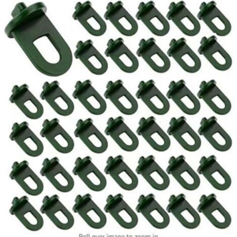 Kit de 100 pinces de fixation en plastique pour serres – Crochets robustes pour attacher bâches isolantes, filets et câbles dans les serres et tunnels agricoles