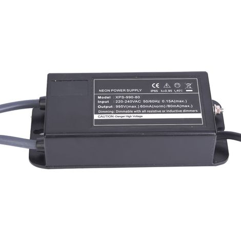 Transformateur électronique XPS-990-80 pour éclairage néon, alimentation 0,9 kV 80 mA (1/5)