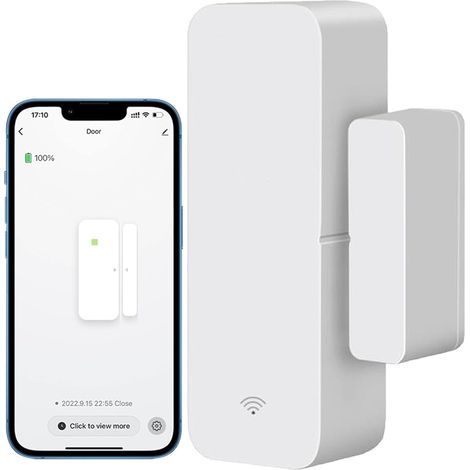 1 Paquet de capteur de Porte WiFi, capteur de fenêtre de Porte, Alarme en Temps réel de capteur de fenêtre, capteur de Contact Ouvert de Porte de sécurité à Domicile (1/5)