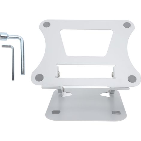 Support ordinateur portable réglable multi-angles, antidérapant, en aluminium creux avec silicone, pour appareils de 10 à 17,3 pouces (1/5)