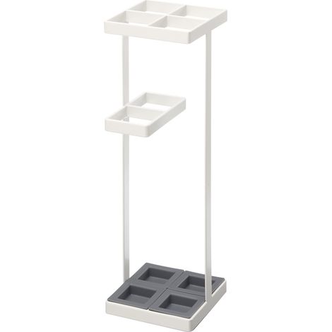 Yamazaki 7639 Tower Umbrella Stand, White, Steel/Polypropylene, 11 x 11 x 36 cm