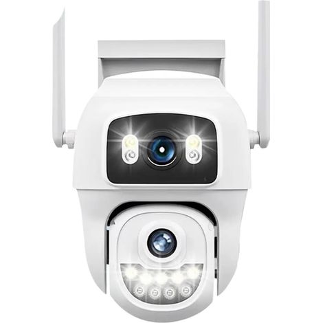 Caméra PTZ Double écran 10MP 5K WiFi, détection Humaine AI, Suivi Automatique, vidéosurveillance extérieure, sécurité(10MP NO SD Card) (1/5)