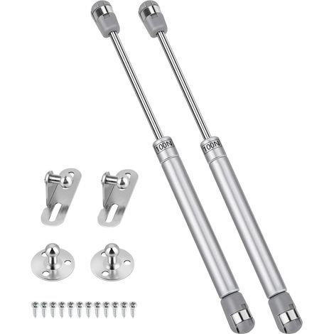 Vérin à gaz hydraulique, 100 N/10 kg, adapté aux charnières de portes d'armoires de cuisine, 2 pièces