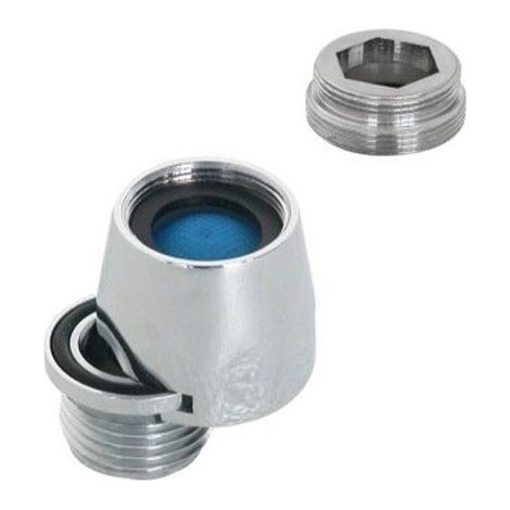 AERATORE CON RACCORDO A BAIONETTA E RIDUZIONE MM 24X1   IDROBLOK SRL (1/2)