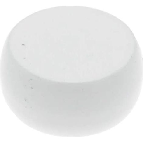 2 Embouts Bouchon Acier - Blanc - Diamètre 16 (1/3)