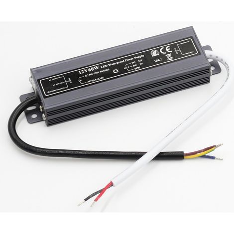 Alimentatore 12V LED 60W 5A IP67 impermeabile IdeaLED ID-3042 (1/4)