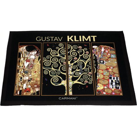 Tischset mit Carmani-Gustav-Klimt-Collage als Tischdekoration für das Wohnzimmer (1/2)