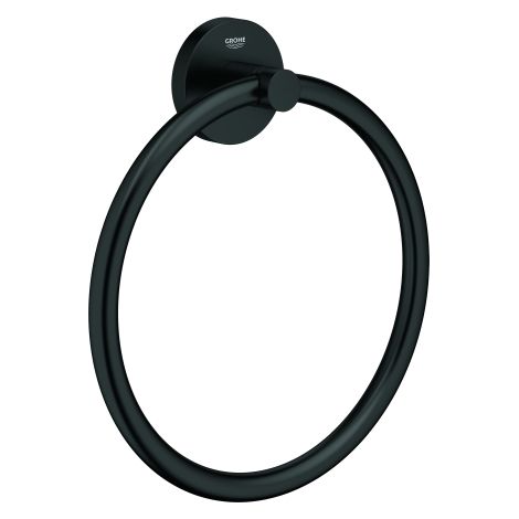 Handtuchring Essentials 102461 Metall matt black (1/3)
