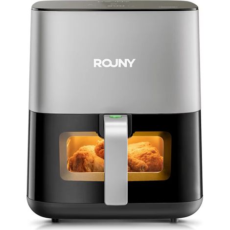 Friteuse à air chaud 5 L sans huile, Air Fryer avec écran tactile, hublot transparent et panier antiadhésif pour une cuisson facile (1/5)