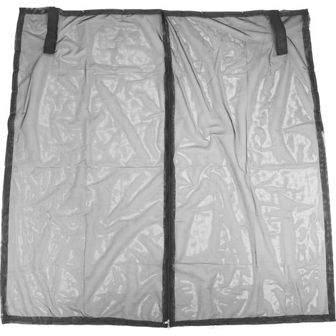 Atmungsaktives Moskitonetz aus Nylon für den Kofferraum mit UV-Schutz, diskreter Schutz, ideal für Camping und Reisen. Größe L, Abstand zwischen den Stützstangen: 121–125 cm. (1/5)