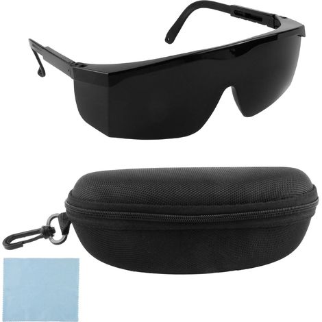 Lunettes de Protection Laser et Lumière Pulsée, IPL 190-540nm Lunettes de Sécurité Laser, Lunette Bricolage avec étui, Protection Contre les UV, Epilateur Lumiere Pulsee, Lunette UV 400 (1/5)