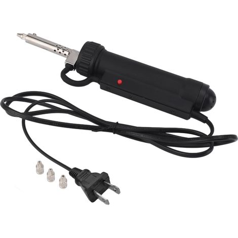 Pompe à dessouder électrique portable 30 W, outil de dessoudage manuel pour réparation et soudage, prise US 110 V, noir (1/5)
