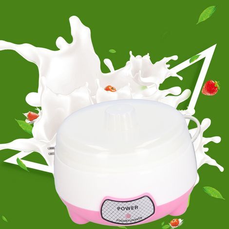 Mini Automatic Yogurt Maker 1L 15W, 360° Heating, 220V EU Plug, Pink for Home (1/5)