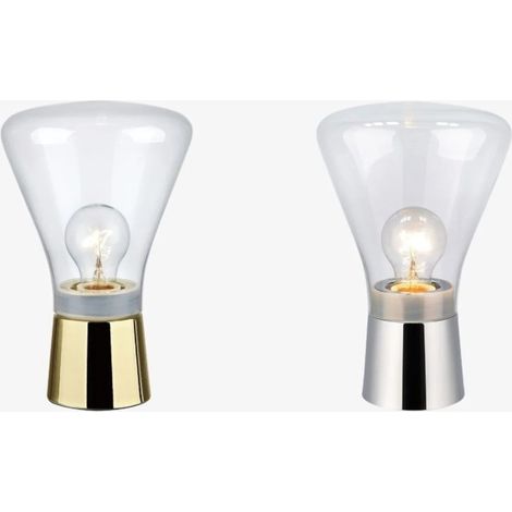 Lampe de table design scandinave verre et metal - markslojd - jack