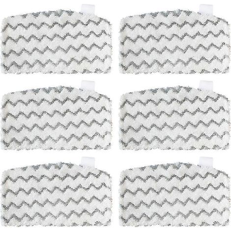 AURA Lot de 6 lingettes compatibles avec les balais vapeur Shark S1000, S1000a, S1000c, S1000wm et S10001c. Lavables et réutilisables. (1/5)