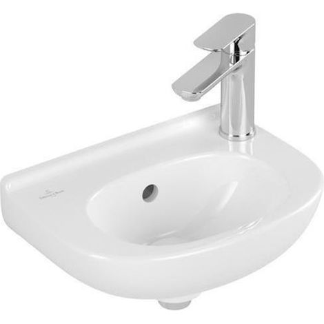 Lavabo VB Compact O.novo 360 x 270 mm ov 1HL. li m. ÜL. Blanc Alpine cplus
