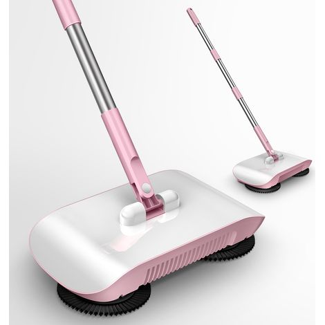 Aspirateur robotisé Wanben, type à pousser, pour usage domestique. Ensemble balai et pelle inclus. Machine de nettoyage ménager tout-en-un. Livré avec poudre et chiffon. (1/5)