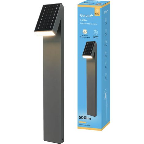 Garza Poste solar Led Lyra 3000 K (luz cálida)