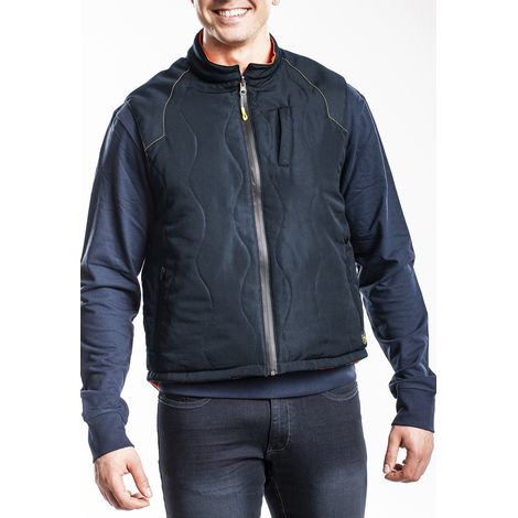 Rica Lewis 5430381 Gilet Reversibile Bande Rifrangenti Alta Visibilita' Taglia M EN ISO 20471 Cat 2 Interno Arancione colore Blu (1/5)