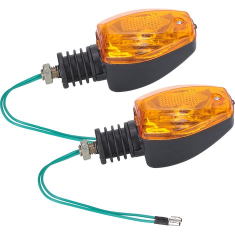 Feu clignotant directionnel 12V pour vélo électrique, lampe clignotante avec ampoule - Pack de 2 (1/5)