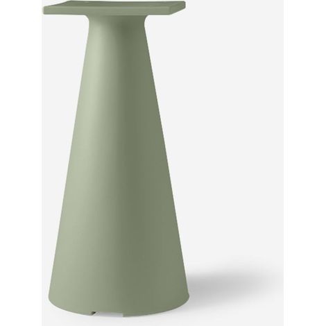Gamba tavolino in polietilene design contract Tiffany 72 cm - Verde (1/3)